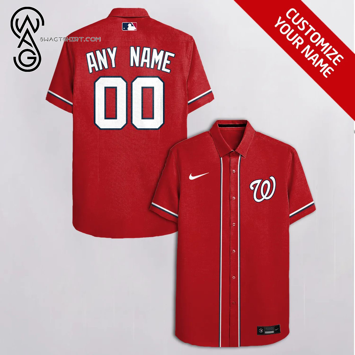 [Top Trending] MLB Washington Nationals Full Printing Personalized Hawaiian Shirt